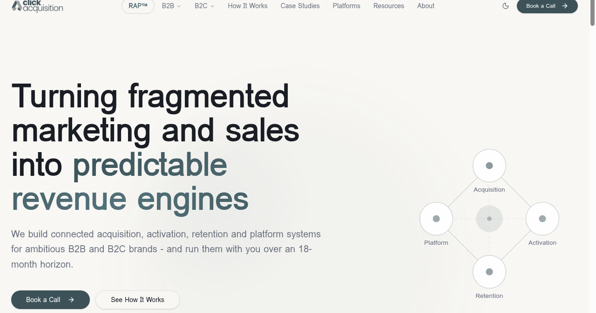 Pure Click Companies Example Click Acquisition | AI-Enhanced Revenue Systems